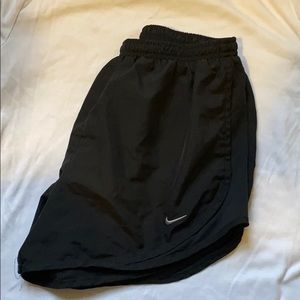 All black nike running shorts